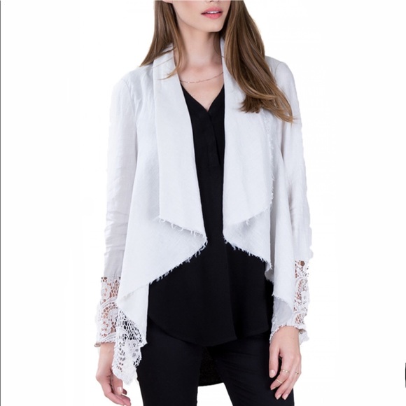 Black Swan Aysel Pale White Lace Jacket Size S - Picture 2 of 8